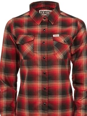 DIXXON X GWAR Red and Black Plaid Button-Up Shirt